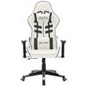 Silla De Gaming De Cuero Sintético Blanco Y Negro