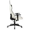 Silla De Gaming De Cuero Sintético Blanco Y Negro