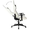 Silla De Gaming De Cuero Sintético Blanco Y Negro