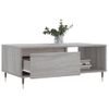 Mesa De Centro Madera Contrachapada Gris Sonoma 90x50x36,5 Cm