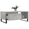 Mesa De Centro Madera Contrachapada Gris Hormigón 90x50x36,5 Cm