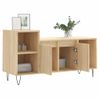 Mueble Para Tv Madera Contrachapada Roble Sonoma 100x35x55 Cm