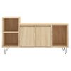 Mueble Para Tv Madera Contrachapada Roble Sonoma 100x35x55 Cm