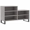 Mueble Zapatero Madera Contrachapada Gris Sonoma 102x36x60 Cm