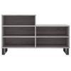 Mueble Zapatero Madera Contrachapada Gris Sonoma 102x36x60 Cm