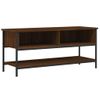 Mueble De Tv Madera Contrachapada Roble Marrón 100x35x45 Cm