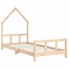 Estructura De Cama Para Niños Madera Maciza De Pino 90x200 Cm