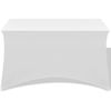 Funda Elástica Para Mesa 2 Uds 183x76x74 Cm Blanco