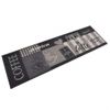 Alfombra De Cocina Lavable Terciopelo Negro Café 45x150 Cm