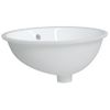 Lavabo De Baño Ovalado Cerámica Blanco 49x40,5x21 Cm