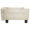 Cama Para Perros De Terciopelo Crema 95x55x30 Cm