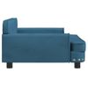 Cama Para Perros De Terciopelo Azul 90x53x30 Cm