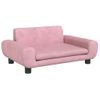 Cama Para Perros De Terciopelo Rosa 70x45x33 Cm