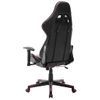 Silla De Gaming De Cuero Sintético Negro Y Rojo Tinto