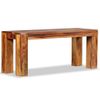 Banco De Madera Maciza De Sheesham 110x35x45 Cm