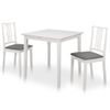 Juego De Muebles De Comedor 3 Piezas Mdf Blanco