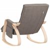 Silla Mecedora De Tela Gris Taupe