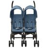 Carrito Para Gemelos De Acero Azul Marino