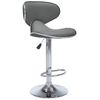 323648 Bar Stools 2 Pcs Grey Faux Leather