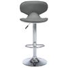 323648 Bar Stools 2 Pcs Grey Faux Leather