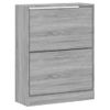 Mueble Zapatero Madera Contrachapada Gris Sonoma 63x24x81 Cm