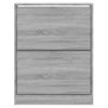 Mueble Zapatero Madera Contrachapada Gris Sonoma 63x24x81 Cm