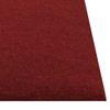 Paneles De Pared 12 Uds Tela Rojo Tinto 30x30 Cm 1,08 M²