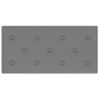 Paneles De Pared 12 Uds Cuero Sintético Gris 60x30 Cm 2,16 M²