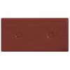 Paneles Pared 12 Uds Cuero Sintético Rojo Tinto 30x15 Cm 0,54m²