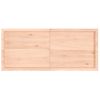 Estante De Pared Madera Maciza Roble Sin Tratar 140x60x(2-6) Cm