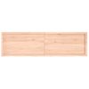 Estante De Pared Madera Maciza Roble Sin Tratar 180x50x(2-6) Cm