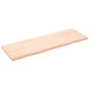 Estante De Pared Madera Maciza Roble Sin Tratar 180x60x(2-6) Cm