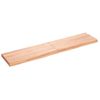 Estante Pared Madera Roble Tratada Marrón Claro 180x40x(2-6) Cm