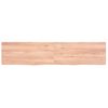 Estante Pared Madera Roble Tratada Marrón Claro 180x40x(2-6) Cm