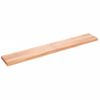 Estante Pared Madera Roble Tratada Marrón Claro 200x30x(2-6) Cm