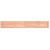 Estante Pared Madera Roble Tratada Marrón Claro 200x30x(2-6) Cm