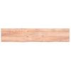 Estante Pared Madera Roble Tratada Marrón Claro 200x40x(2-6) Cm