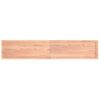 Estante Pared Madera Roble Tratada Marrón Claro 200x40x(2-6) Cm