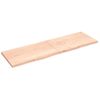 Encimera De Baño Madera Maciza Sin Tratar 200x60x(2-4) Cm