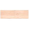 Encimera De Baño Madera Maciza Sin Tratar 200x60x(2-4) Cm