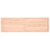 Encimera De Baño Madera Maciza Sin Tratar 200x60x(2-4) Cm