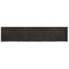 Encimera De Baño Madera Tratada Marrón Oscuro 180x40x(2-4) Cm