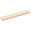 Encimera De Baño Madera Maciza Sin Tratar 160x30x(2-6) Cm