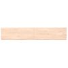 Encimera De Baño Madera Maciza Sin Tratar 160x30x(2-6) Cm