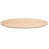 Tablero De Mesa Ovalado Madera Maciza De Pino 100x50x2,5 Cm