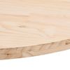 Tablero De Mesa Ovalado Madera Maciza De Pino 100x50x2,5 Cm