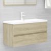 Mueble Con Lavabo Madera De Ingeniería Roble Sonoma