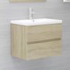 Mueble Con Lavabo Madera De Ingeniería Roble Sonoma