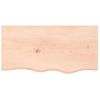 Tablero De Mesa Madera Maciza De Roble Sin Tratar 80x40x2 Cm