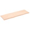 Tablero De Mesa Madera Maciza Roble Sin Tratar 160x50x(2-4) Cm